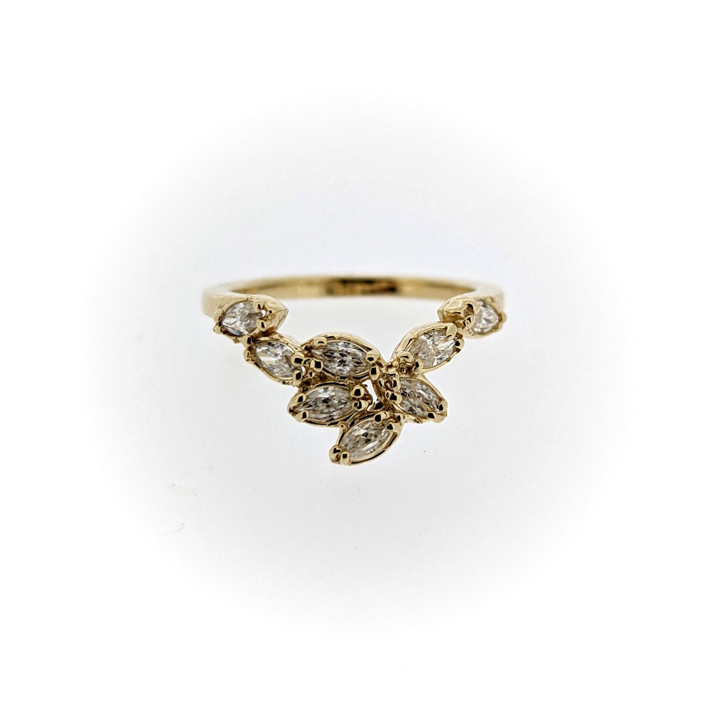 Artemis Diamond or Moissanite Shadow Band Ring