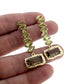 Peridot and Smoky Quartz Cherin Drop Earrings