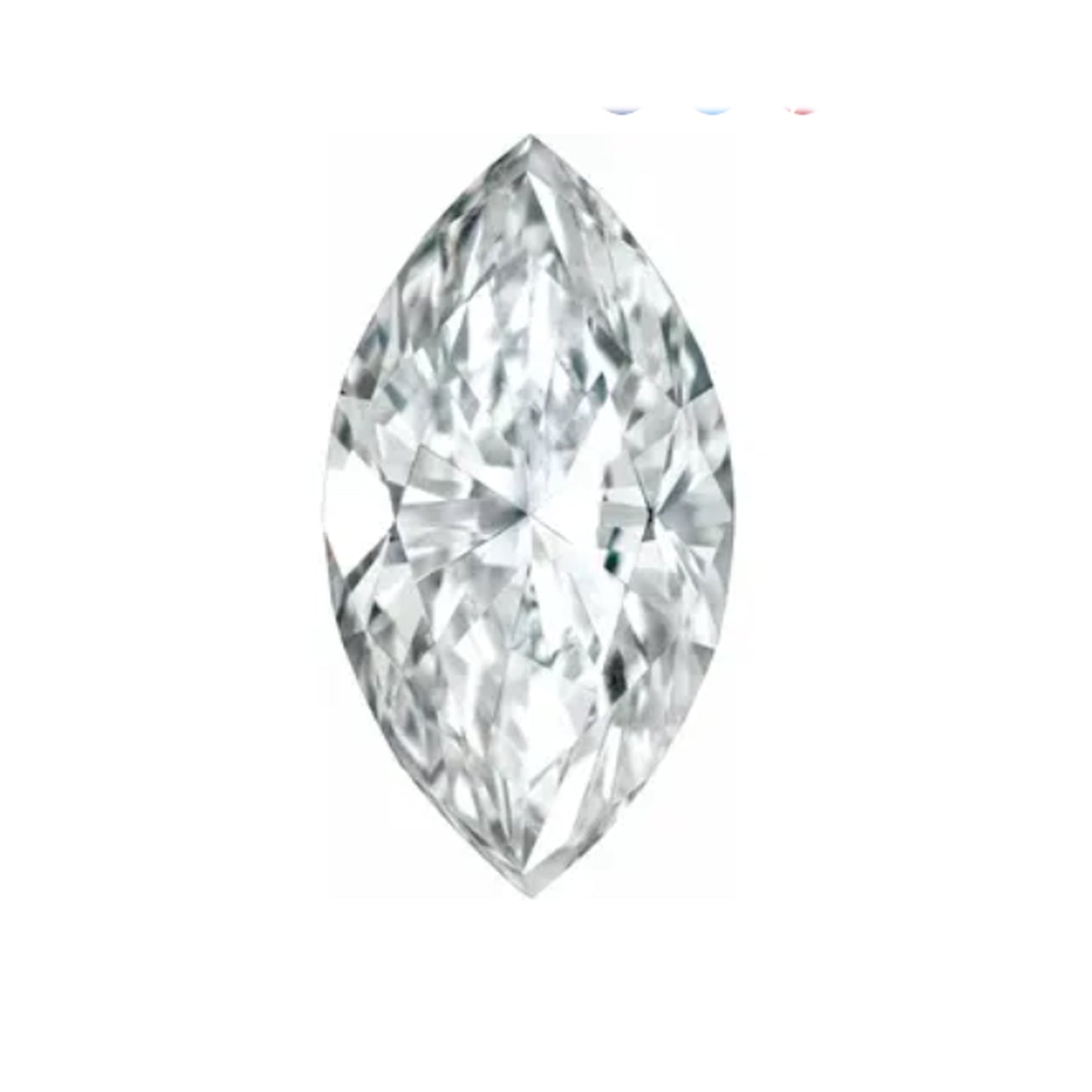 Marquise Cut White Moissanite