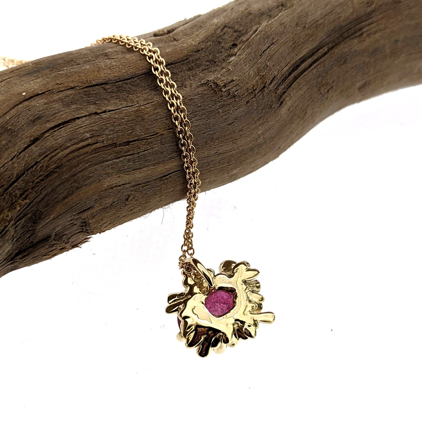 Pink Sapphire and Diamond Chloette Necklace