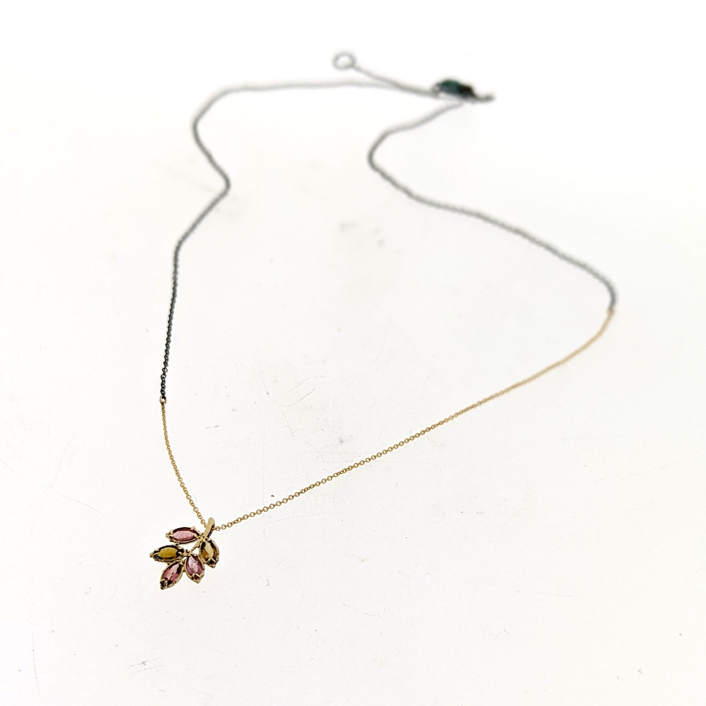 Tourmaline Stem Drop Necklace